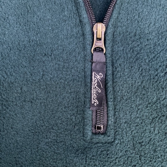 VTG Woolrich 1/4 Zip Sweater Mens XL Green Fleece Pullover Polartec Y2K Classic - Picture 9 of 16